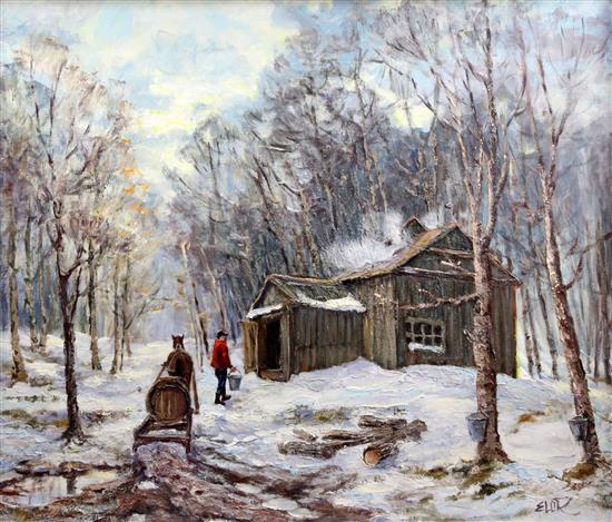 Elizabeth ORourke Maple Syrup Factory, 24 x 30in.